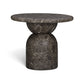 Cynthia Concrete Indoor/Outdoor Side Table - Dark Emperador Marble