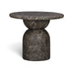 Cynthia Concrete Indoor/Outdoor Side Table - Dark Emperador Marble