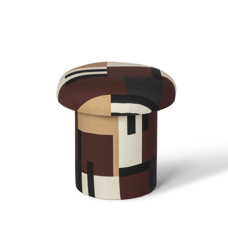 Lucy Mushroom Stool - Mud Brown