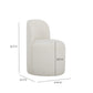 Persa Round Back Performance Chenille Dining Chair - Cream