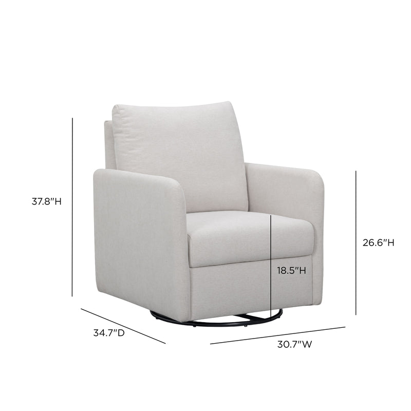 Nancy Nursing Chair - Light Grey