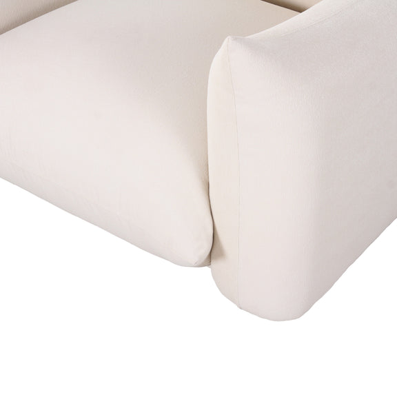 Saint Tropez Stuffed Indoor/Outdoor Armchair - Cream