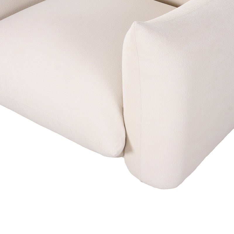 Saint Tropez Stuffed Indoor/Outdoor Armchair - Cream