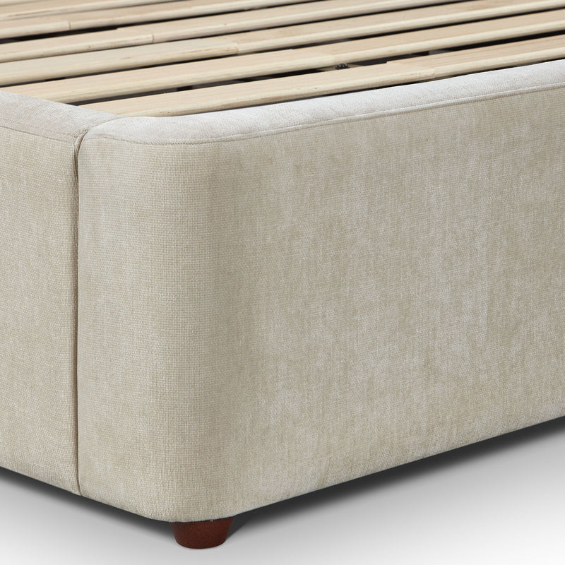Leah Performance Chenille Bed - Cream