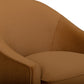 Cettie Performance Velvet Accent Chair - Cognac