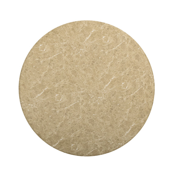 Cynthia 54" Concrete Indoor/Outdoor Dining Table - Light Emperador Marble