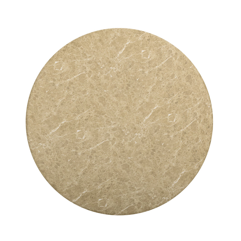 Cynthia 54" Concrete Indoor/Outdoor Dining Table - Light Emperador Marble