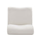 Zenith Contract-Grade Upcycled Fabric Armless Chair - Cream
