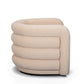 Curves Performance Velvet Swivel Accent Chair - Peach