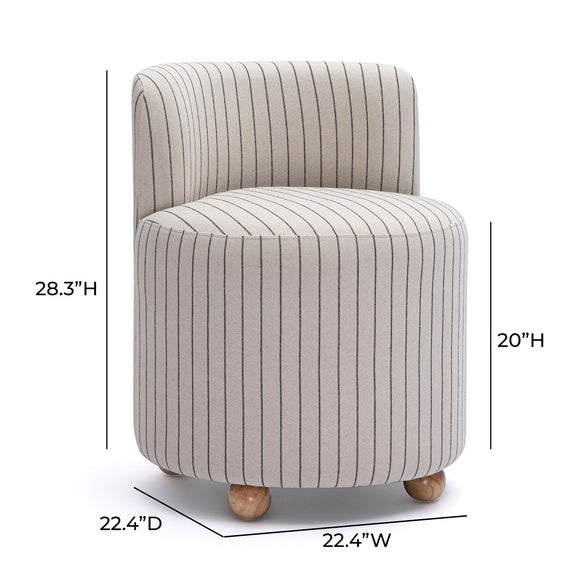 Hakuna Desk Chair - Black and White