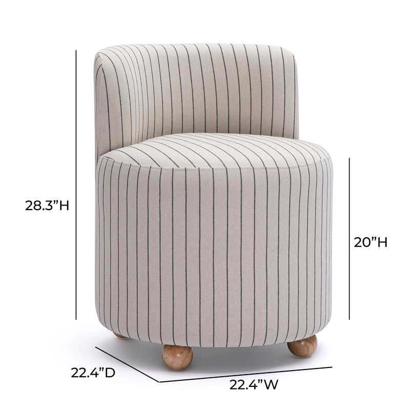 Hakuna Desk Chair - Black and White