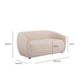Jordan 70" Textured Performance Velvet Loveseat - Blush
