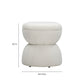 Tomlin Ruched Performance Fabric Game Ottoman - Cream