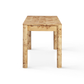 Berri 60" Natural Burl 3-Drawer Work Desk
