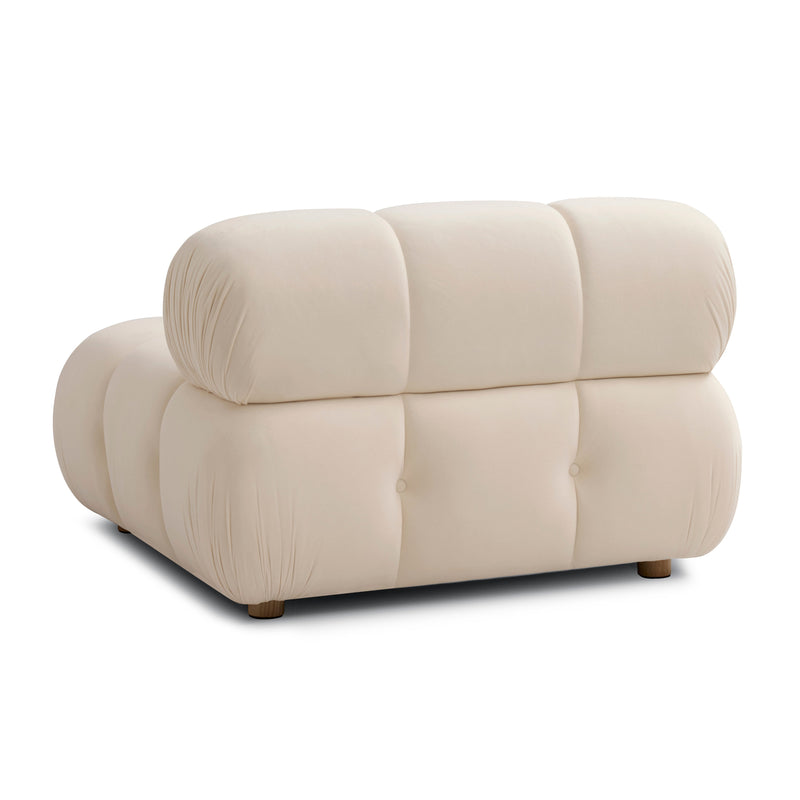 Calliope Performance Modular Armless Chair - Off-White