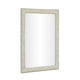 Orpheus 34"X47" Ribbed Faux Stone Rectangular Wall Mirror