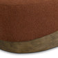 Domina Boucle Ottoman - Autumn Red