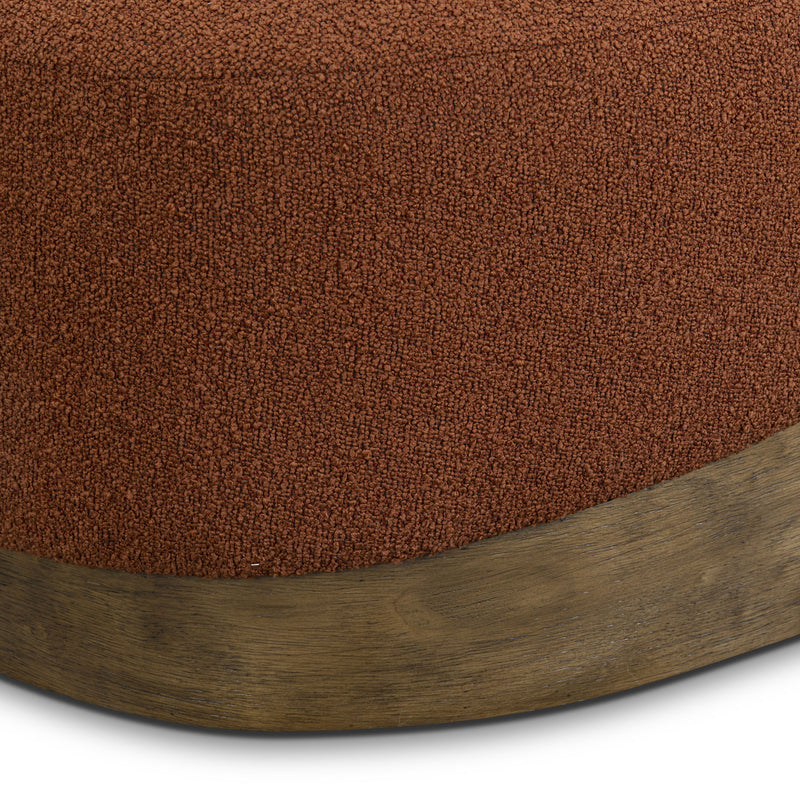 Domina Boucle Ottoman - Autumn Red