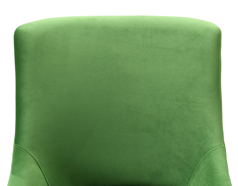 Beatrix Performance Velvet Office Swivel Chair - Green