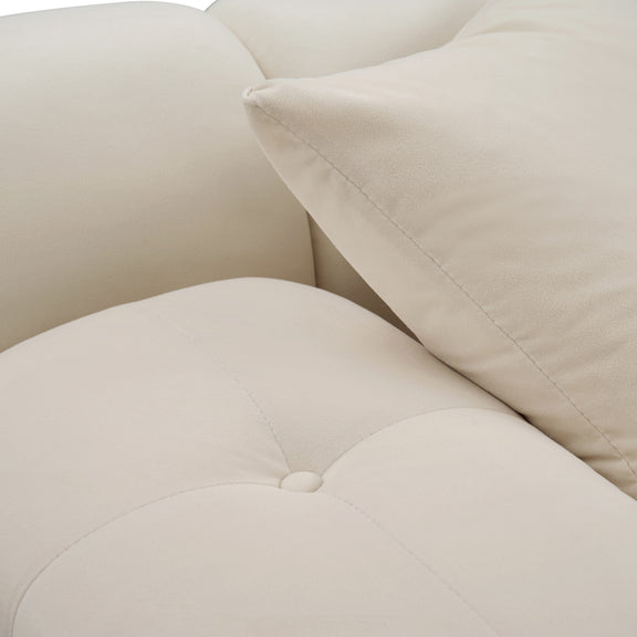 Calliope 4-Piece Performance Modular Sectional - Off-White