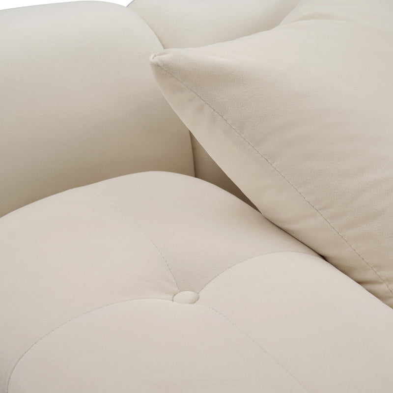 Calliope 4-Piece Performance Modular Sectional - Off-White