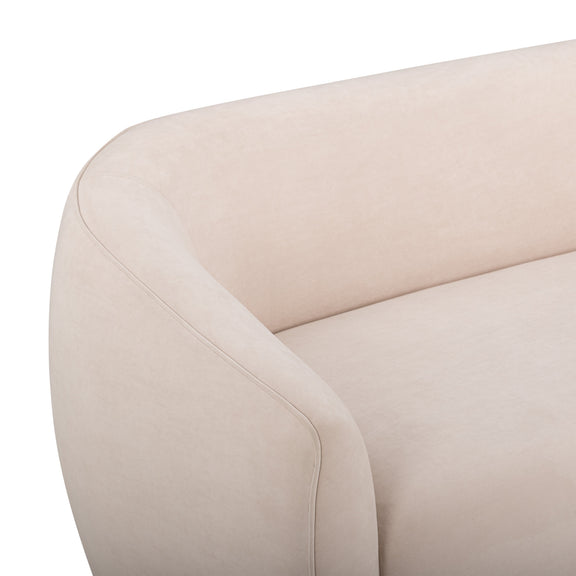 Jordan 70" Textured Performance Velvet Loveseat - Blush