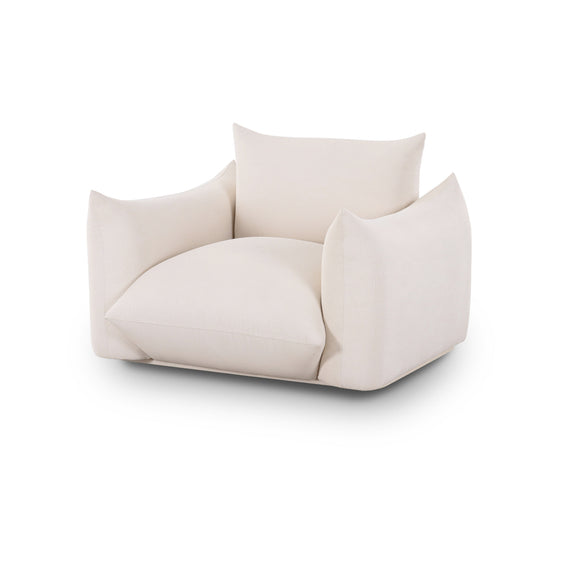 Saint Tropez Stuffed Indoor/Outdoor Armchair - Cream