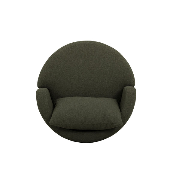 Silvi Performance Boucle Swivel Accent Chair - Kale Green