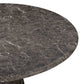 Cynthia Concrete Indoor/Outdoor Side Table - Dark Emperador Marble