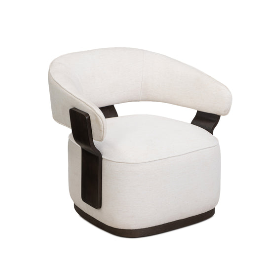 Madison Performance Swivel Accent Chair - Chalk
