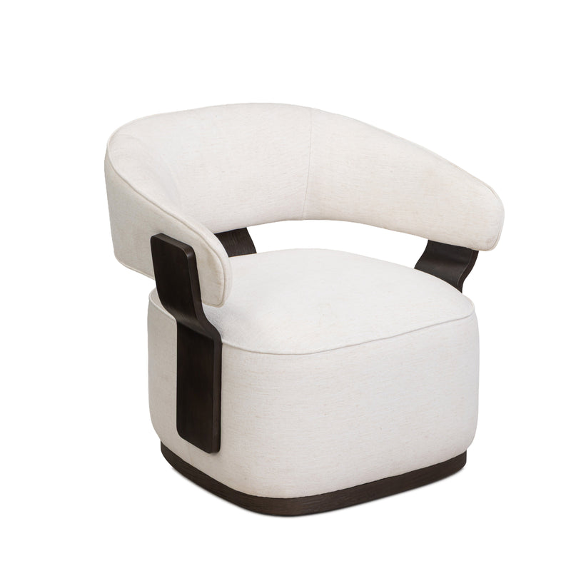 Madison Performance Swivel Accent Chair - Chalk