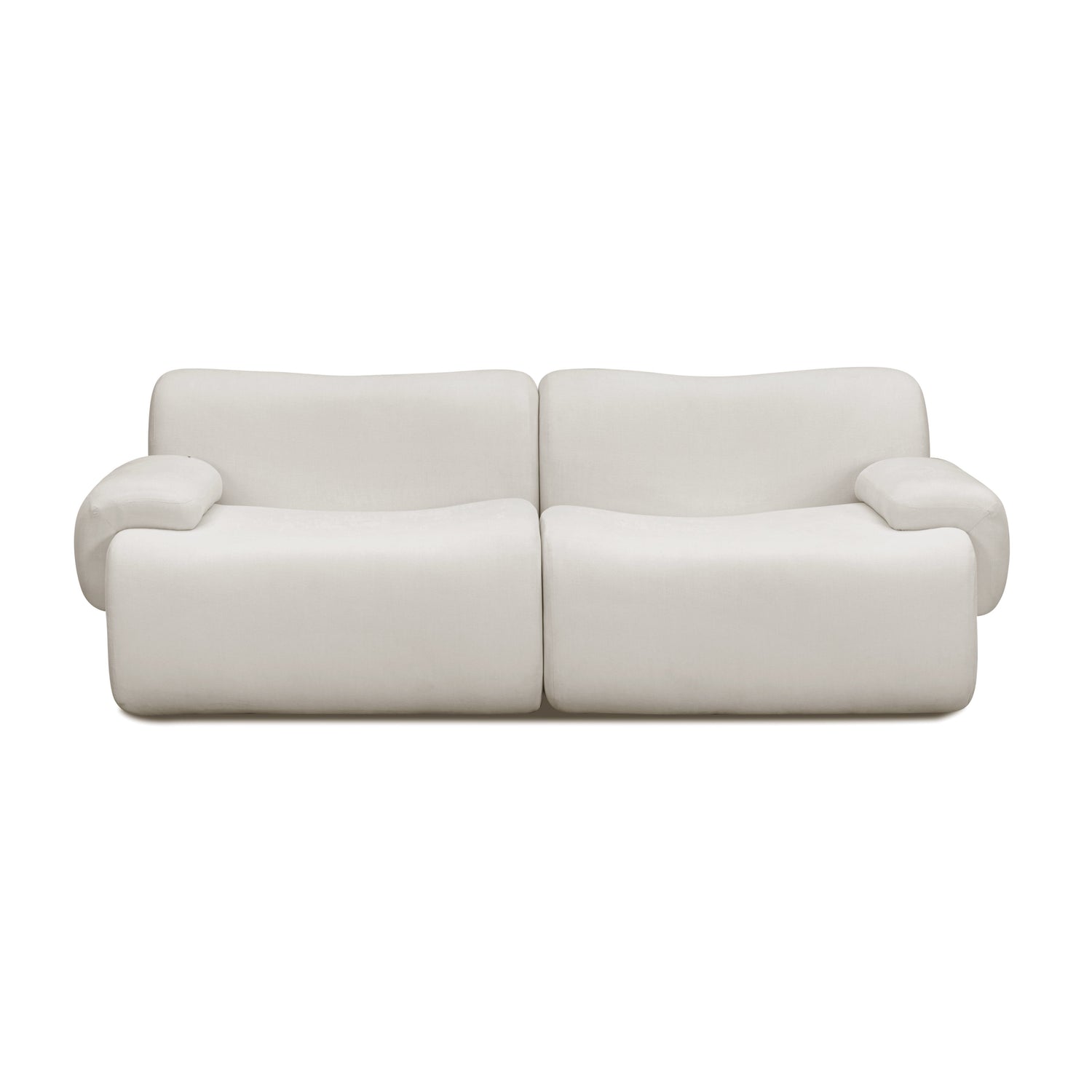 Zenith 80" Modular Loveseat - Cream