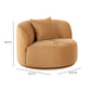 Fickle Swivel Accent Chair - Camel