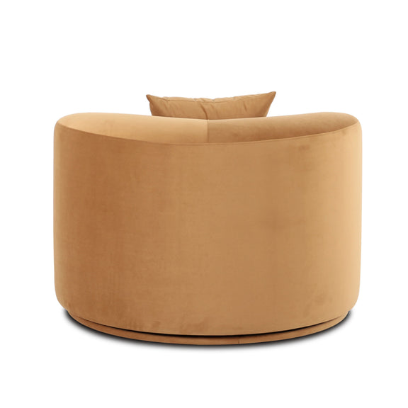 Fickle Swivel Accent Chair - Camel