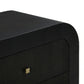 Hump 38" Arched 3-Drawer Bedside Chest - Black