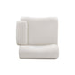 Zenith Contract-Grade Upcycled Fabric Corner Chair - Cream / RAF