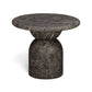 Cynthia Concrete Indoor/Outdoor Side Table - Dark Emperador Marble