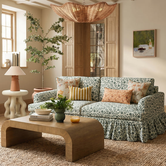 Gertrude 90" Sofa - Floral