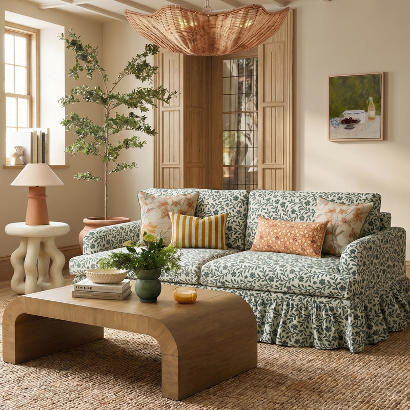 Gertrude 90" Sofa - Floral
