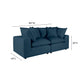 Cali 80" Modular Loveseat - Navy