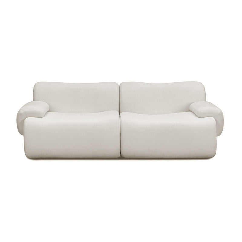 Zenith 80" Modular Loveseat - Cream