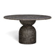 Cynthia 54" Concrete Indoor/Outdoor Dining Table - Dark Emperador Marble