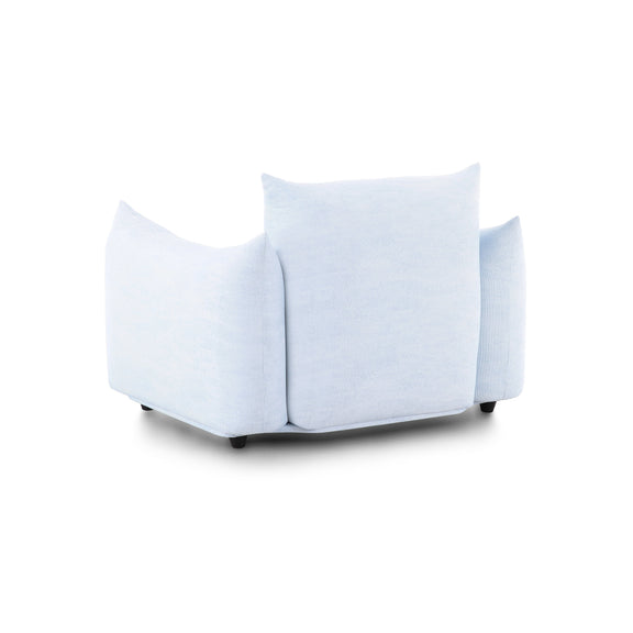 Saint Tropez Stuffed Indoor/Outdoor Armchair - Light Blue