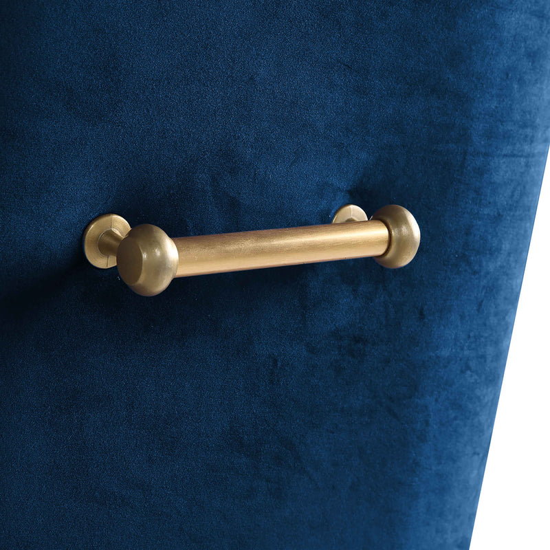 Beatrix Performance Velvet Dining Chair - Navy