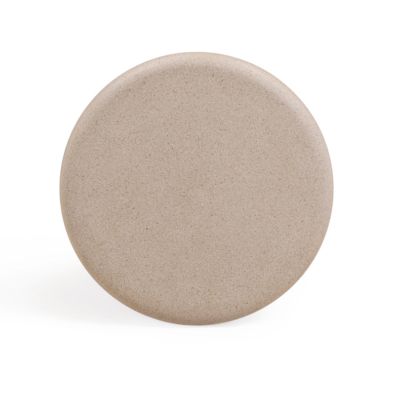 Lydia Concrete Indoor/Outdoor Side Table - Cream