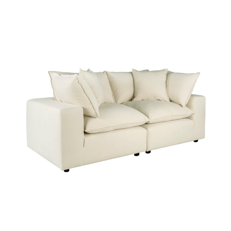 Cali 80" Modular Loveseat - Natural