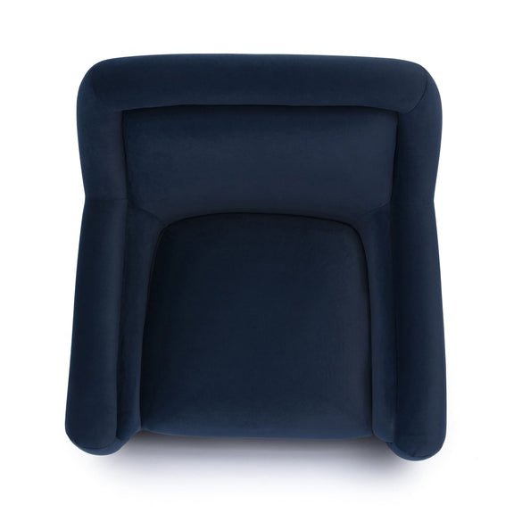 Charli Performance Swivel Chair - Dark Blue