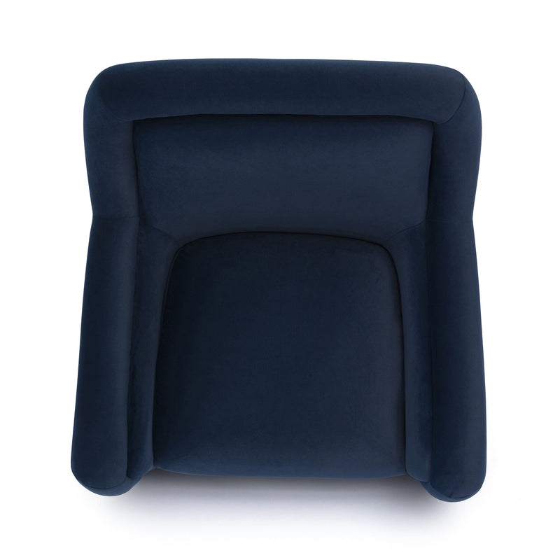 Charli Performance Swivel Chair - Dark Blue