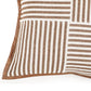 Kora 20" Cotton Jute Contract-Grade Throw Pillow - Brown / With Insert