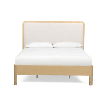 Rafaelle Natural Solid Ash Bed - Cream,Natural